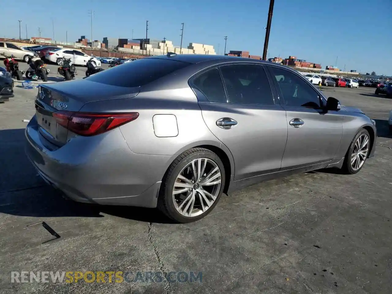 3 fotografías del automóvil dañado JN1EV7CP5PM511007 INFINITI Q50 2023