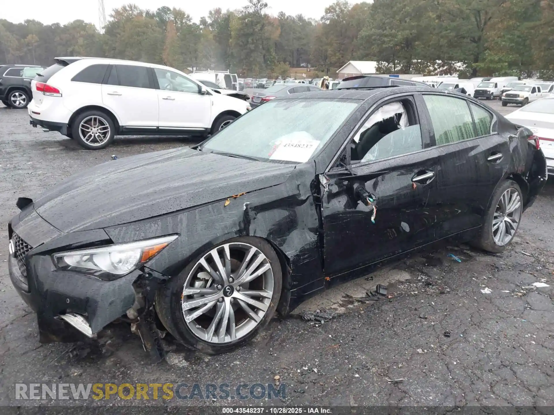 2 fotografías del automóvil dañado JN1EV7CP6PM510240 INFINITI Q50 2023