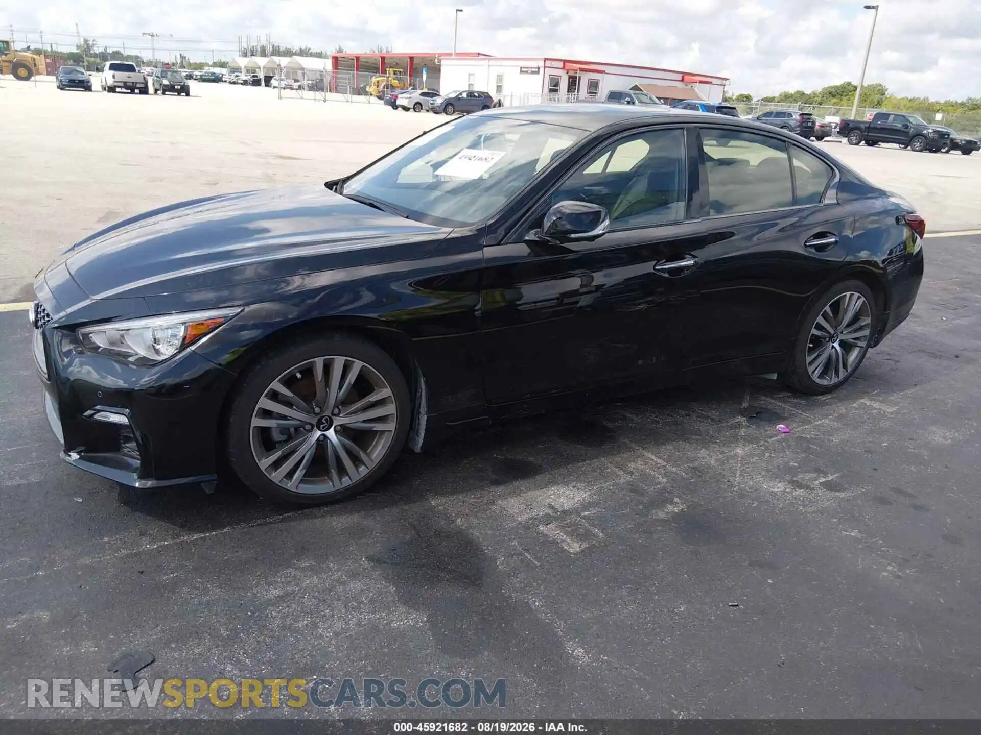2 fotografías del automóvil dañado JN1EV7CP8PM510711 INFINITI Q50 2023