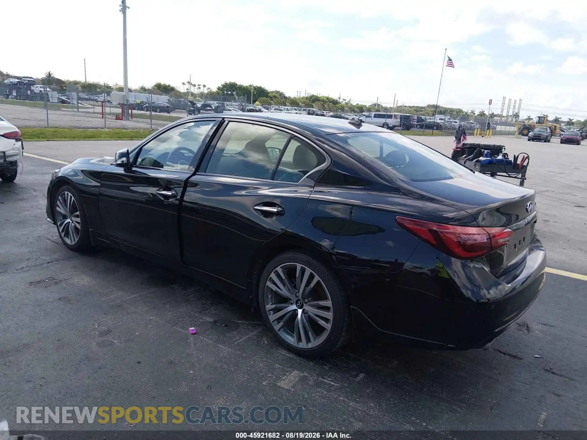 3 fotografías del automóvil dañado JN1EV7CP8PM510711 INFINITI Q50 2023