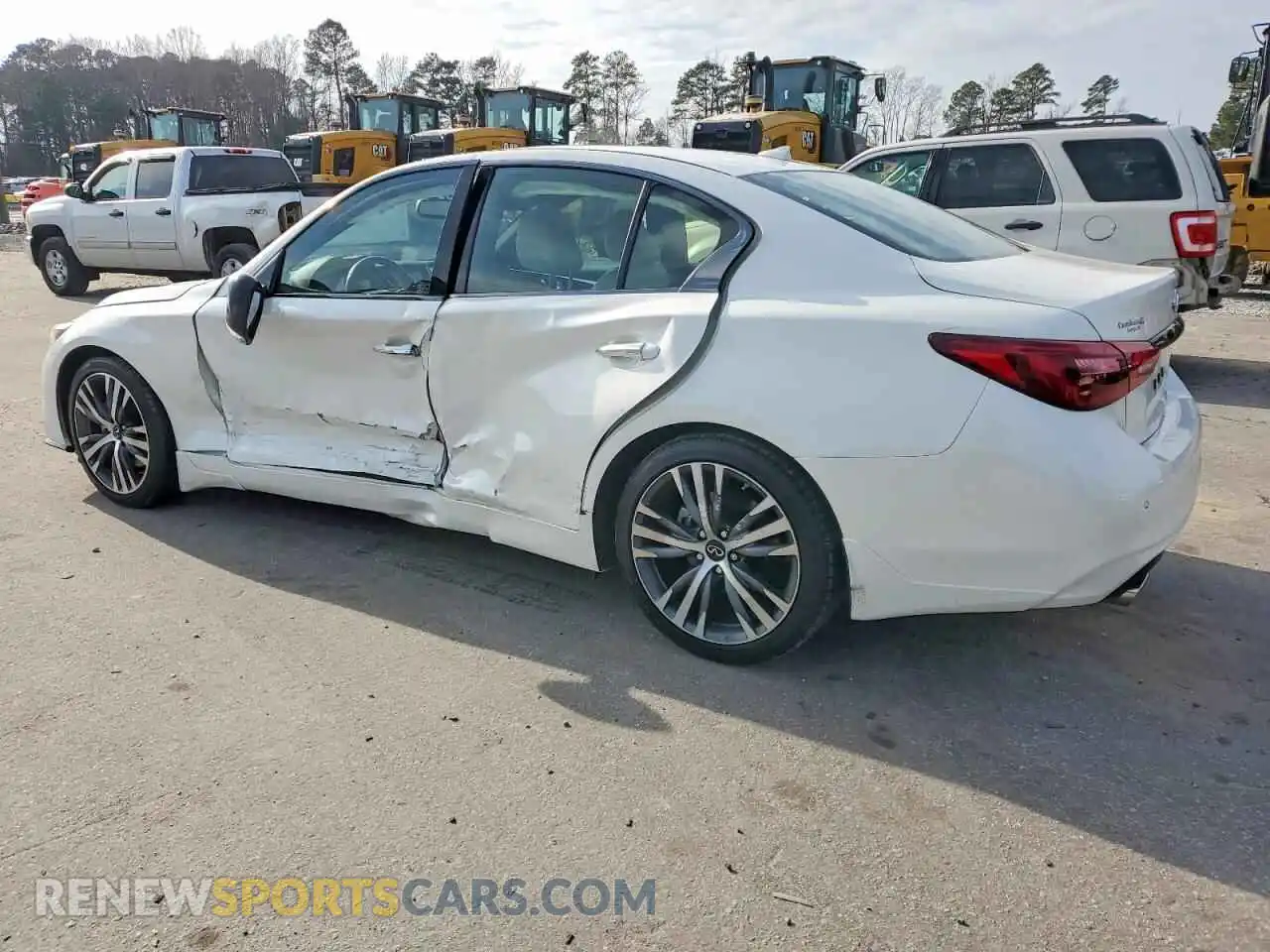 2 fotografías del automóvil dañado JN1EV7CP8PM512667 INFINITI Q50 2023