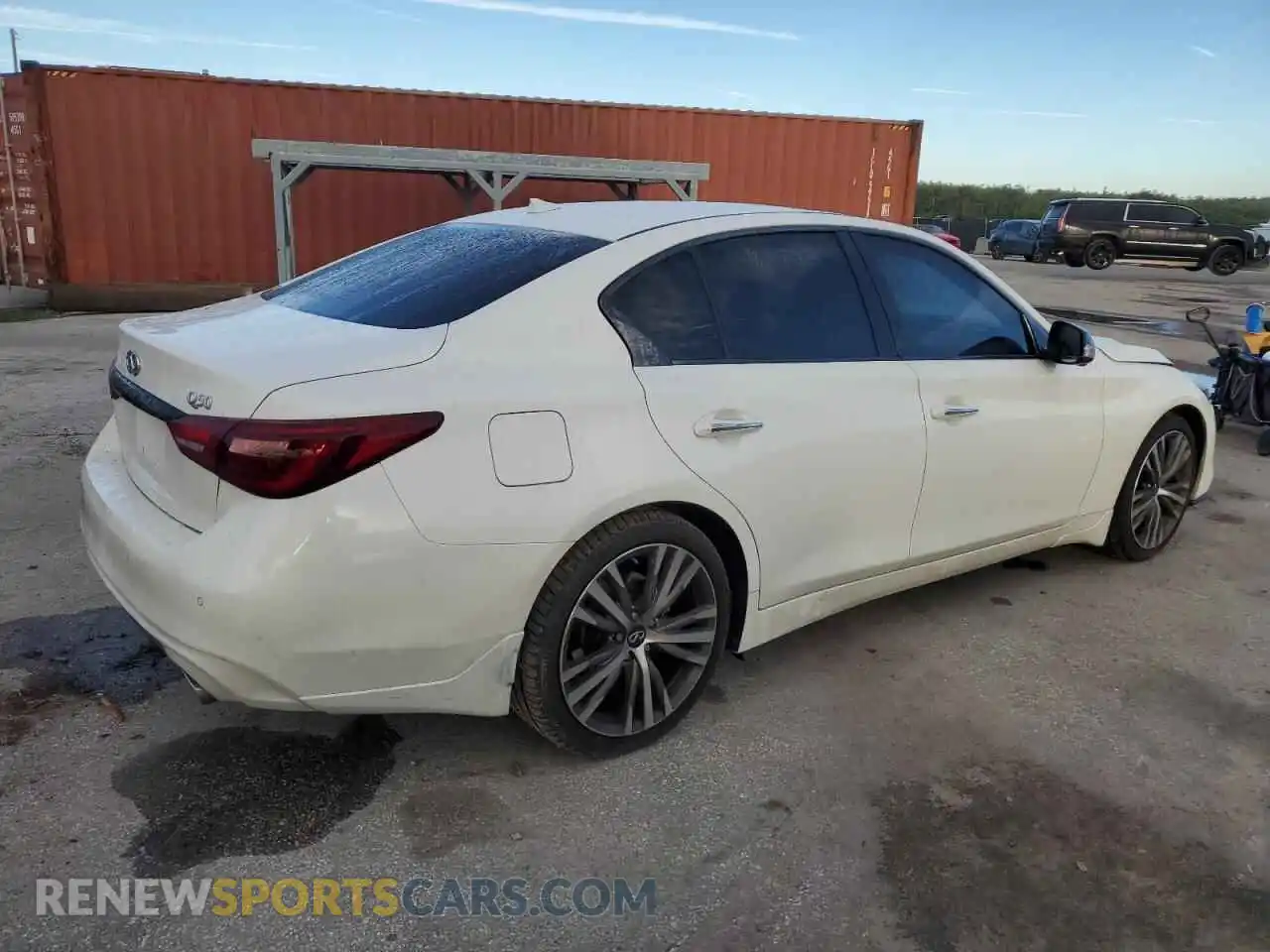 3 fotografías del automóvil dañado JN1EV7CP9PM511222 INFINITI Q50 2023