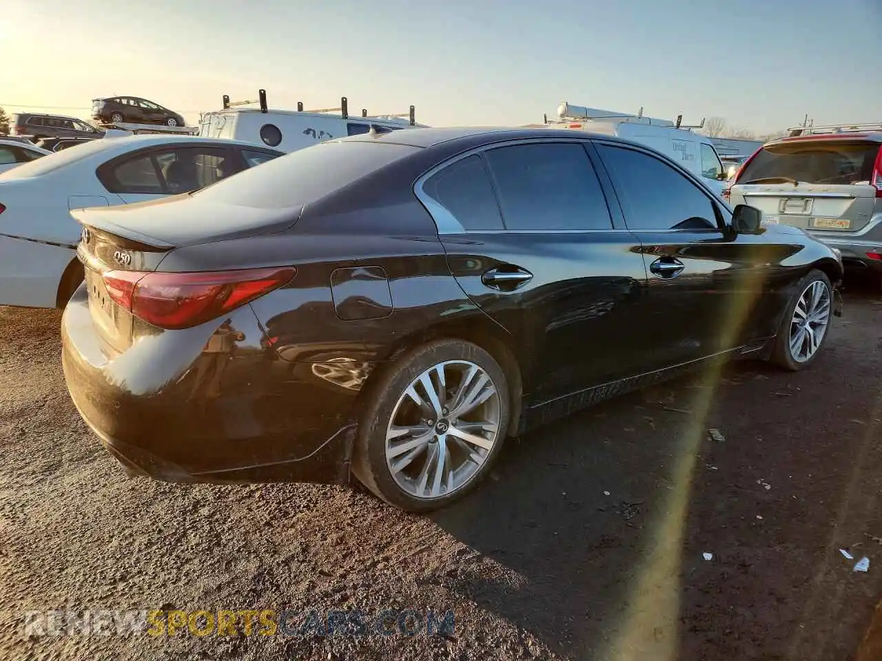 3 fotografías del automóvil dañado JN1EV7CR0PM543302 INFINITI Q50 2023
