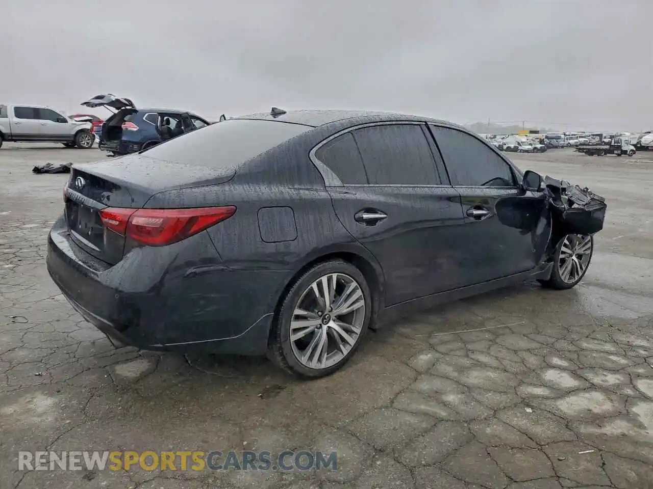 3 fotografías del automóvil dañado JN1EV7CR1PM543292 INFINITI Q50 2023
