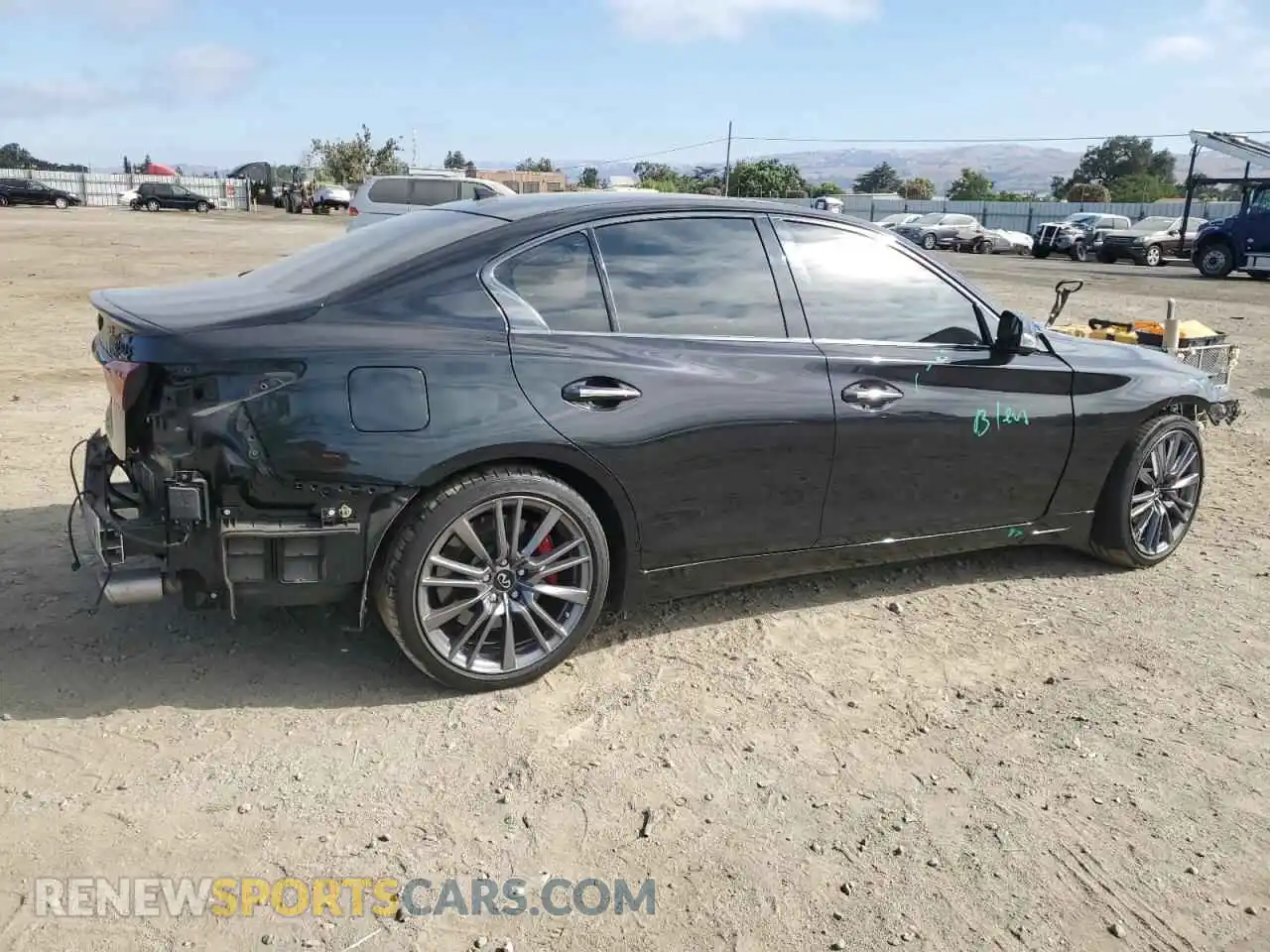 3 fotografías del automóvil dañado JN1FV7DP1PM570171 INFINITI Q50 2023