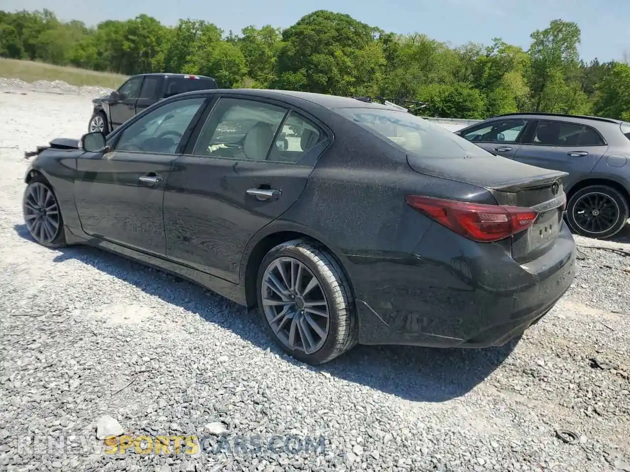 2 fotografías del automóvil dañado JN1FV7DP4PM570259 INFINITI Q50 2023