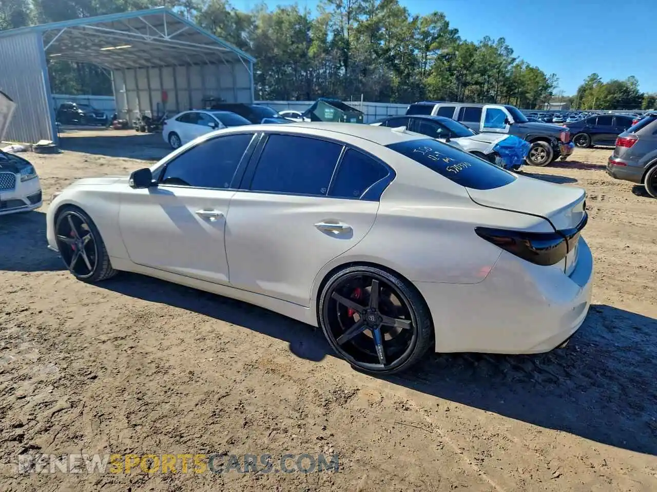 2 fotografías del automóvil dañado JN1FV7DP6PM570330 INFINITI Q50 2023