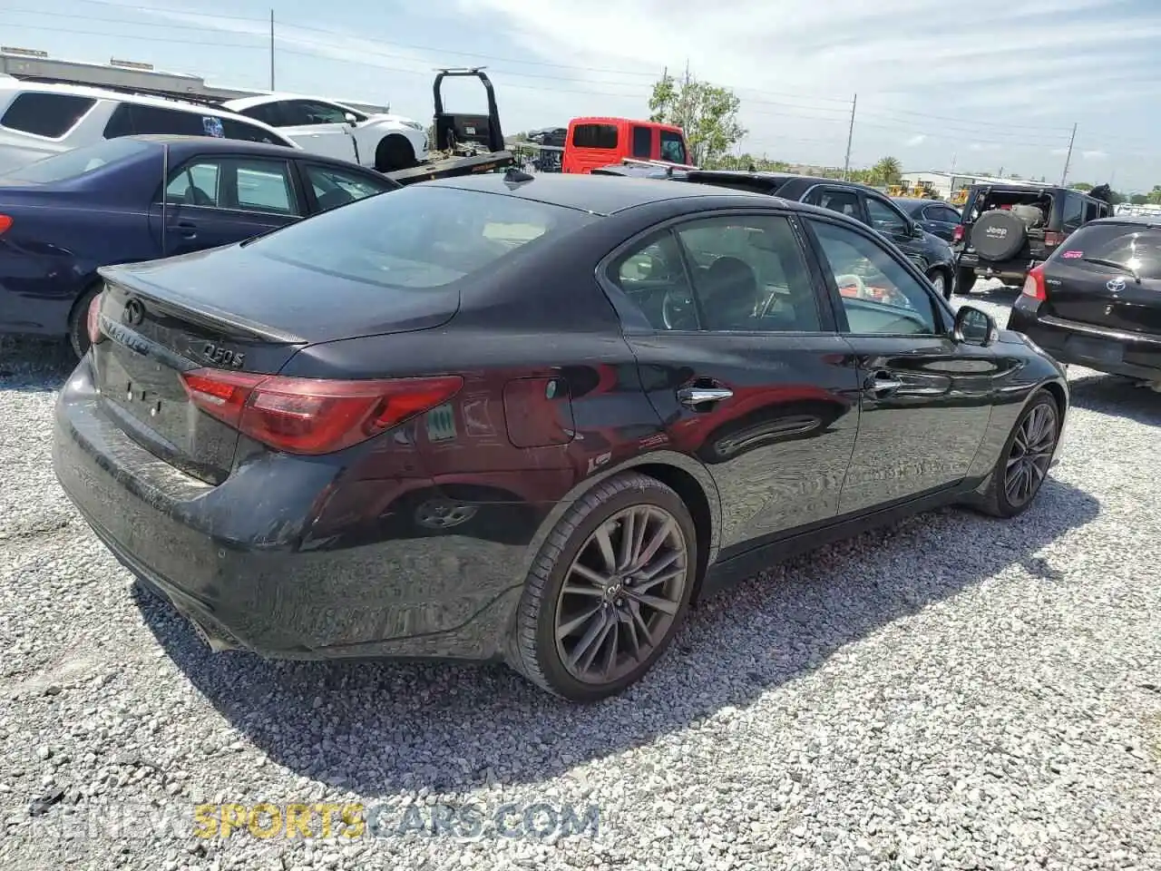3 fotografías del automóvil dañado JN1FV7DP8PM570247 INFINITI Q50 2023