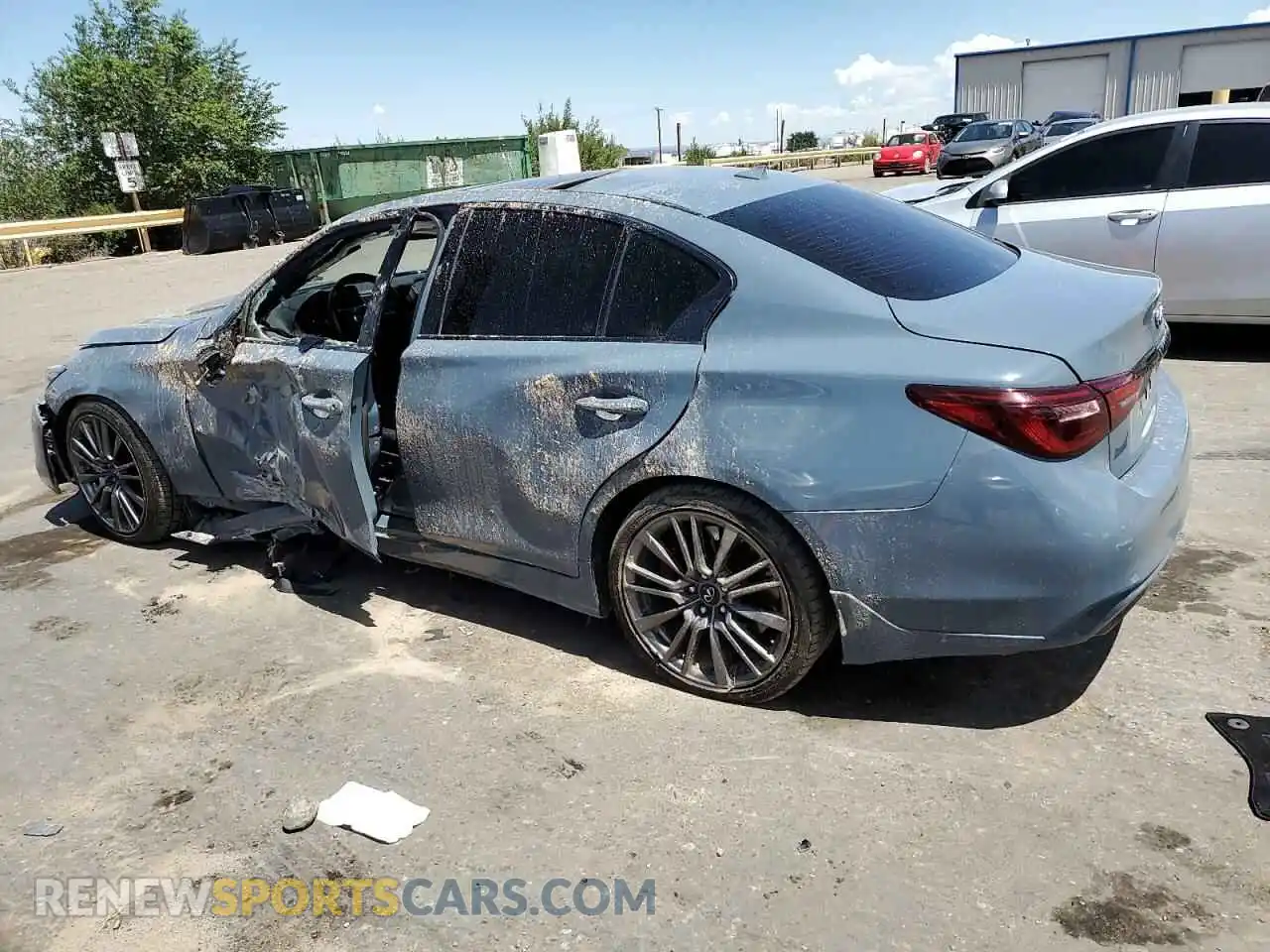 2 fotografías del automóvil dañado JN1FV7DP9PM570399 INFINITI Q50 2023