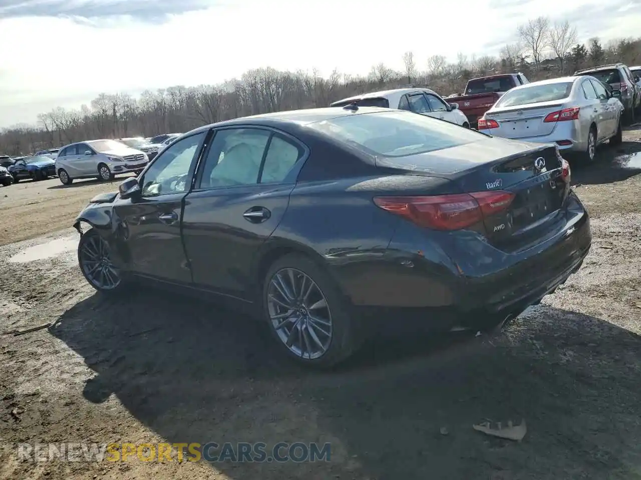 2 fotografías del automóvil dañado JN1FV7DR5PM590876 INFINITI Q50 2023