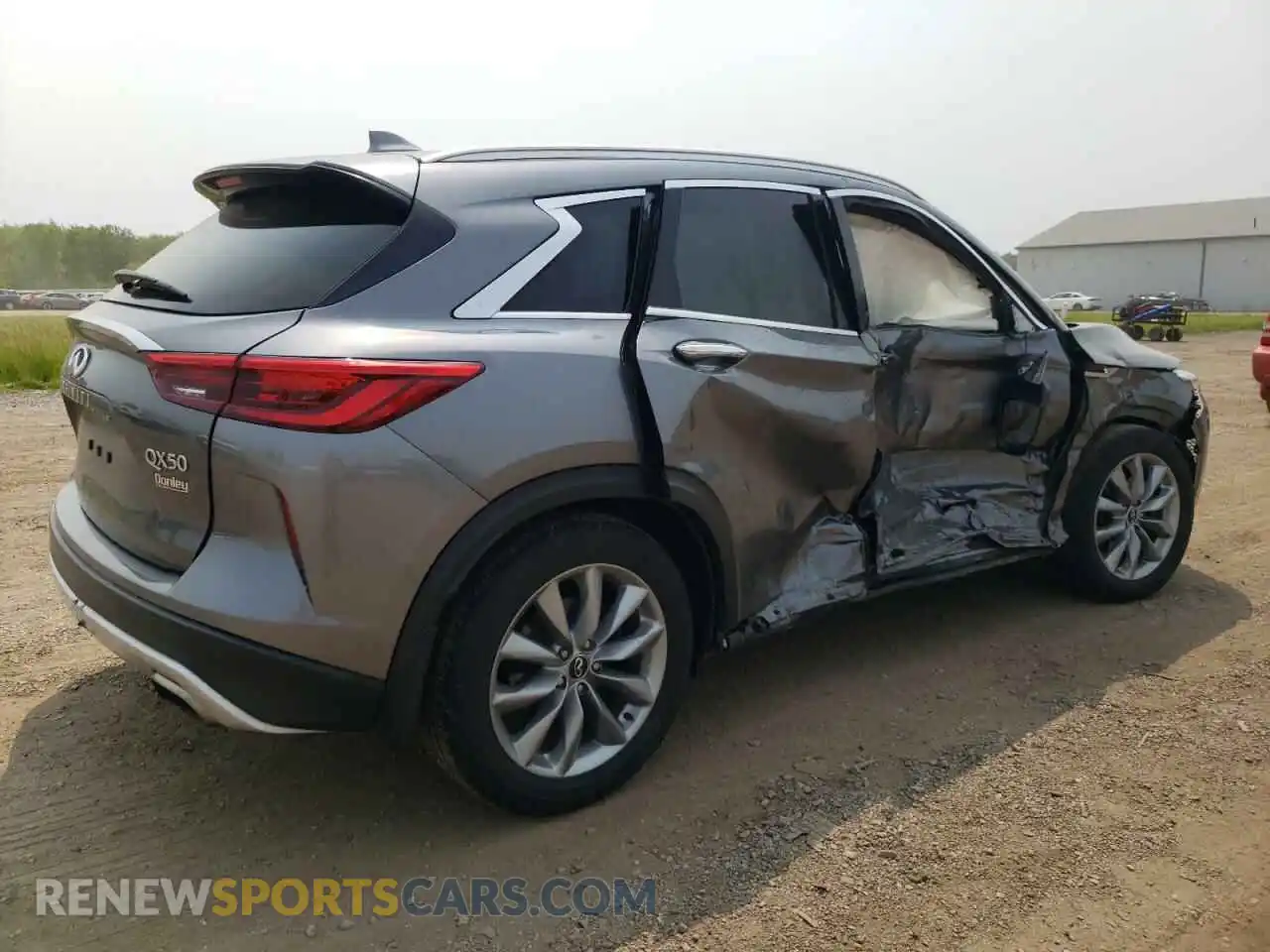 3 Photograph of a damaged car 3PCAJ5M30KF143361 INFINITI QX50 2019