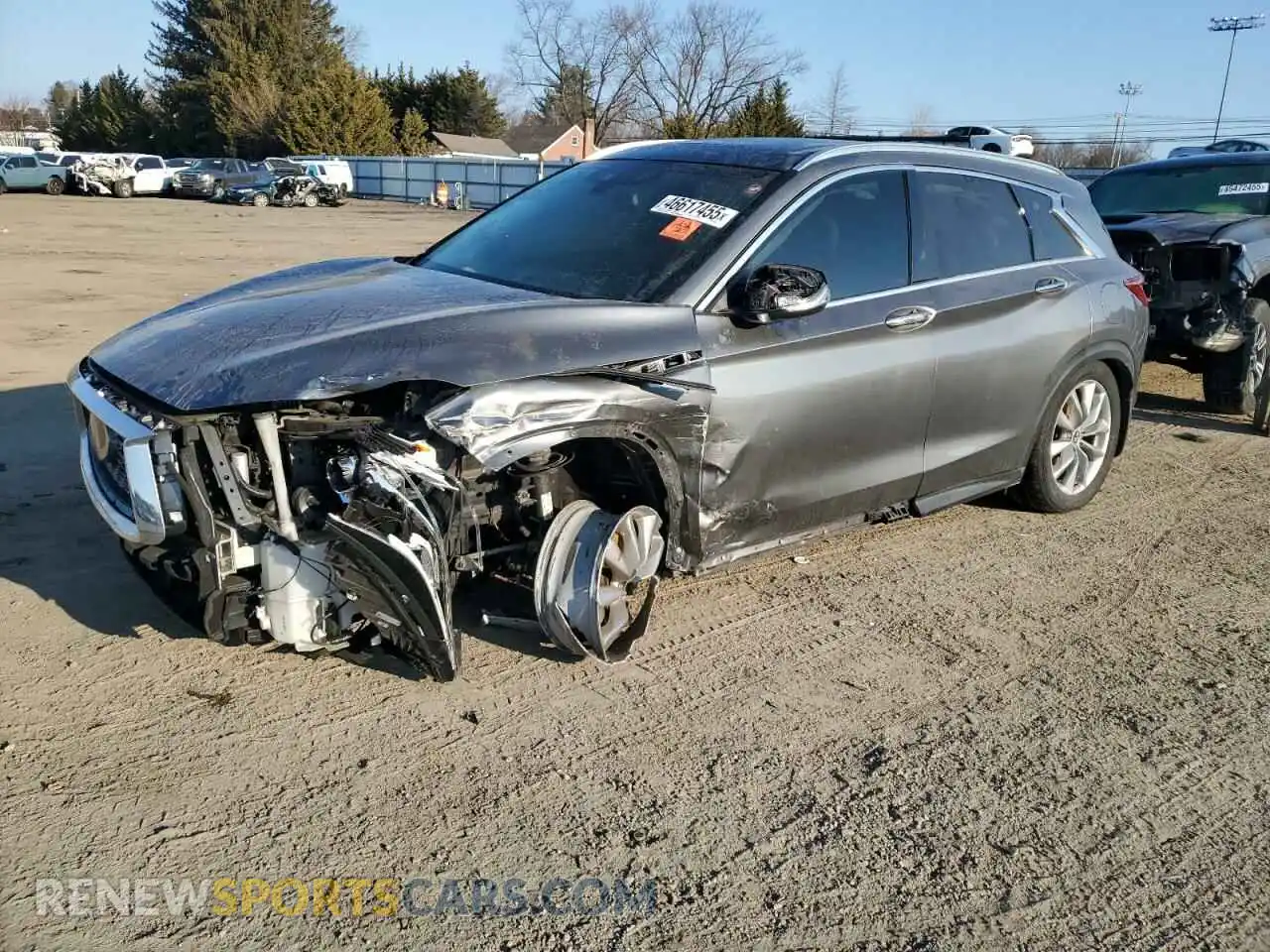 1 Photograph of a damaged car 3PCAJ5M33KF147808 INFINITI QX50 2019