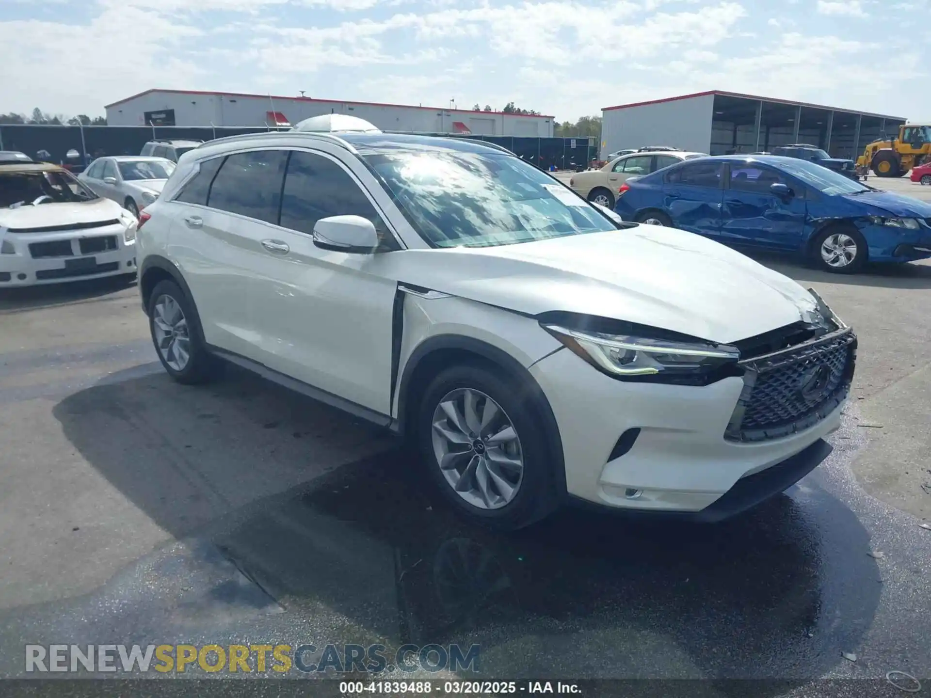 1 Photograph of a damaged car 3PCAJ5M36LF111211 INFINITI QX50 2020