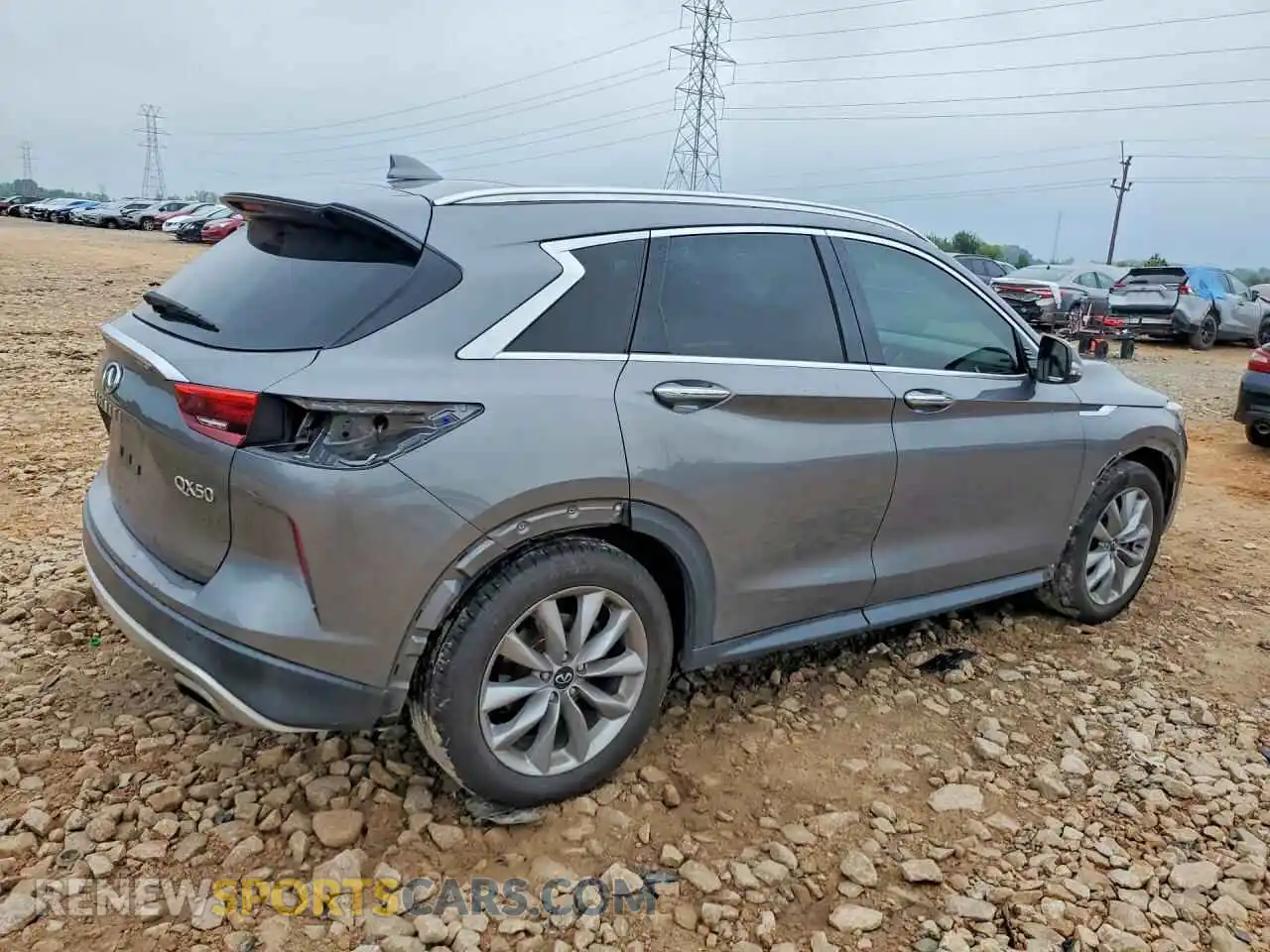 3 Фотография поврежденного автомобиля 3PCAJ5BA0MF112406 INFINITI QX50 2021