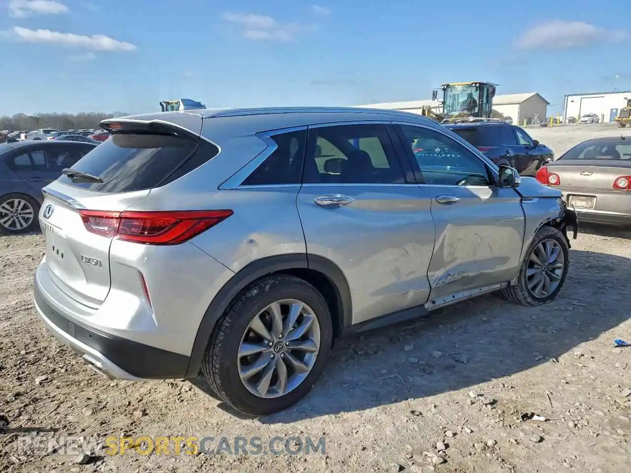 3 Photograph of a damaged car 3PCAJ5BA0MF116651 INFINITI QX50 2021