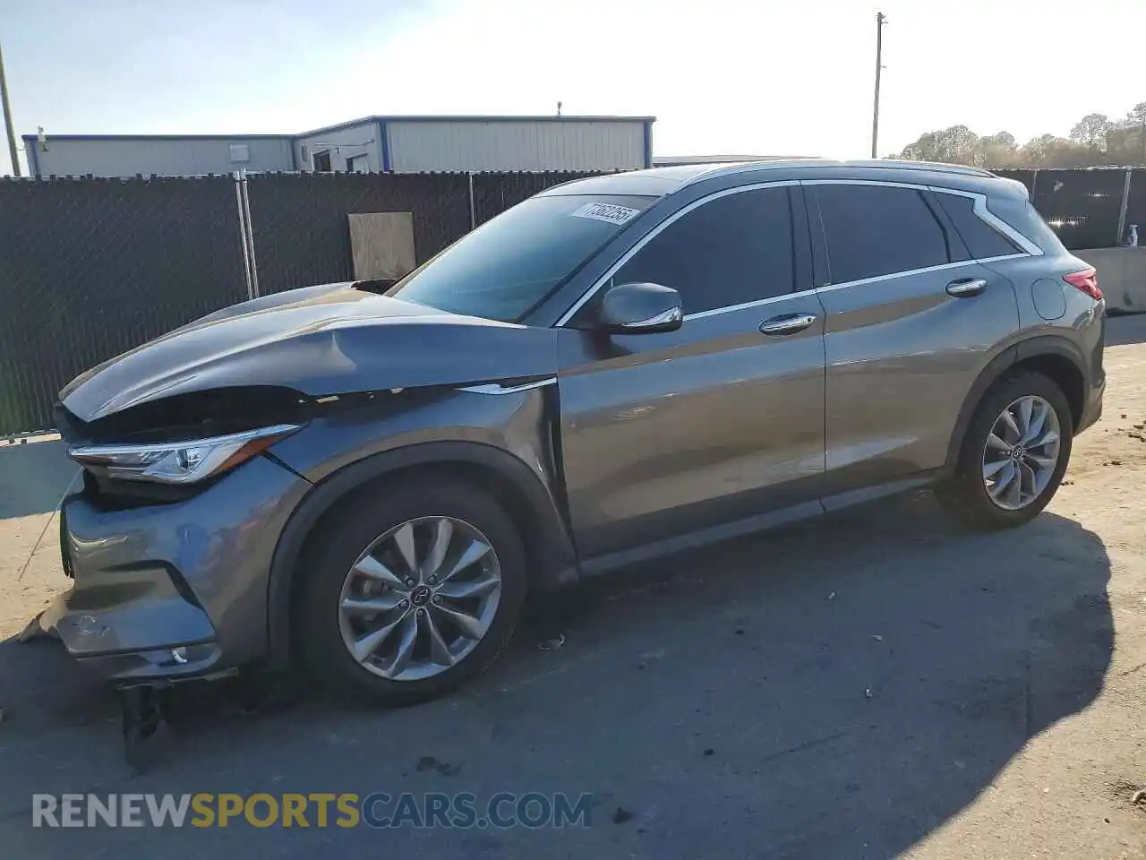 1 Photograph of a damaged car 3PCAJ5BA1MF124001 INFINITI QX50 2021