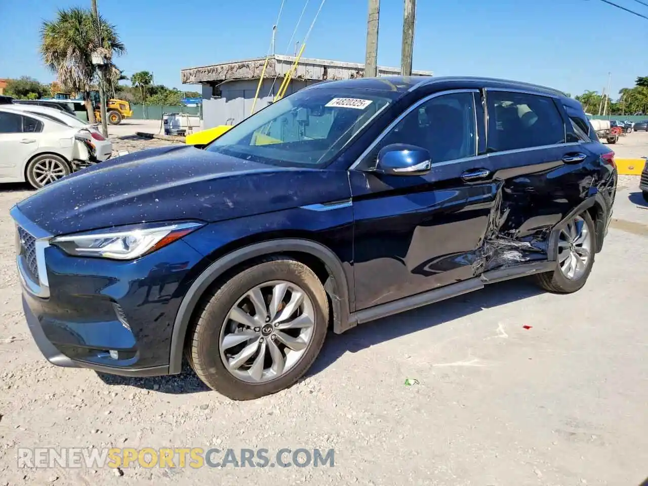 1 Photograph of a damaged car 3PCAJ5BA2MF116781 INFINITI QX50 2021
