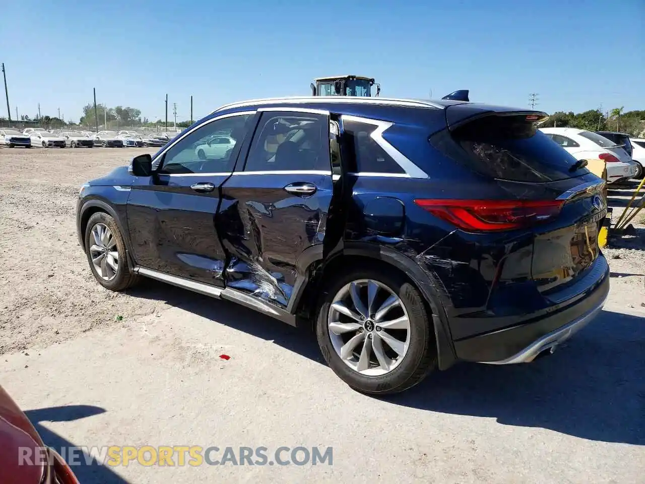 2 Photograph of a damaged car 3PCAJ5BA2MF116781 INFINITI QX50 2021