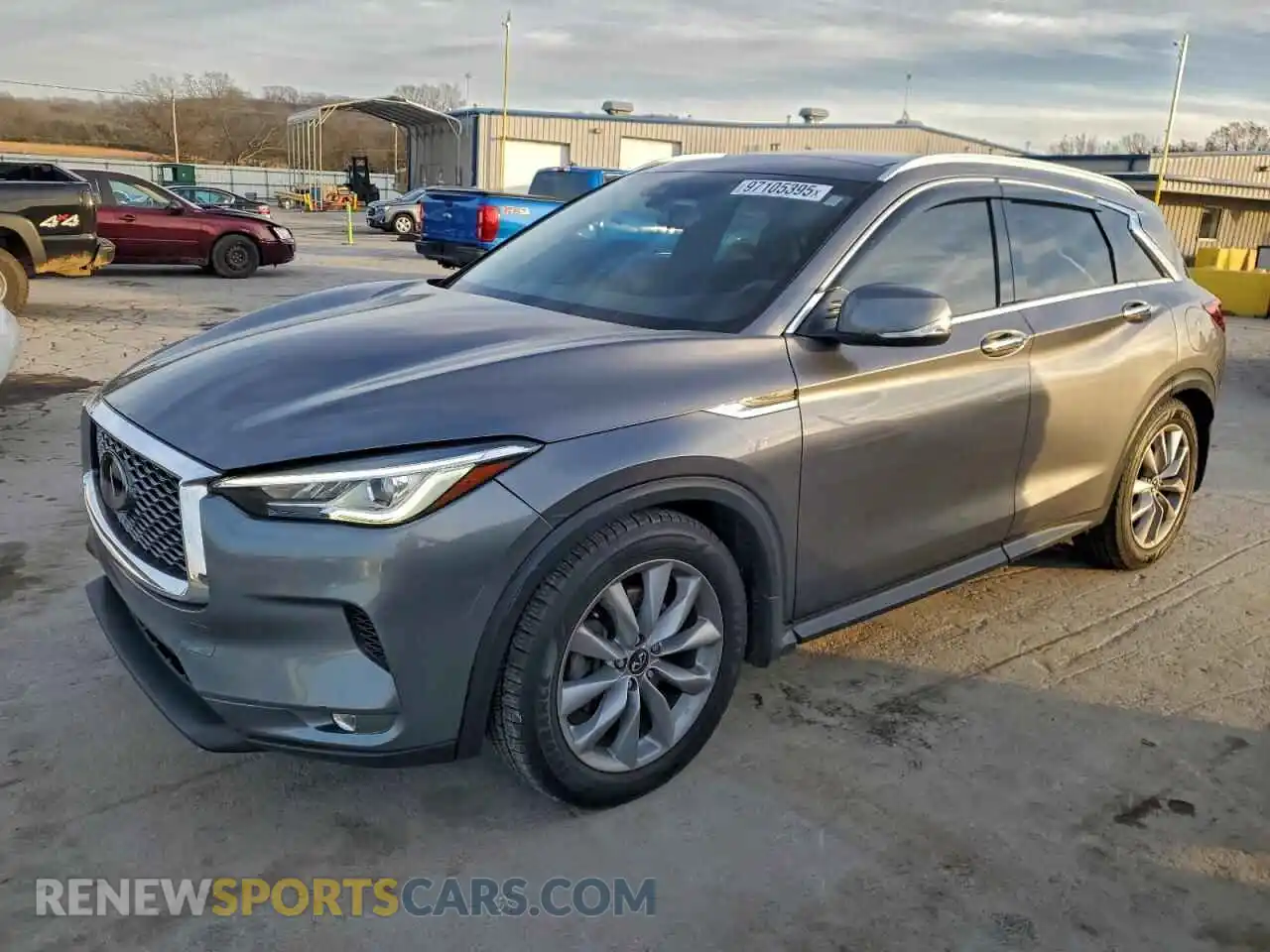 1 Photograph of a damaged car 3PCAJ5BA4MF108357 INFINITI QX50 2021