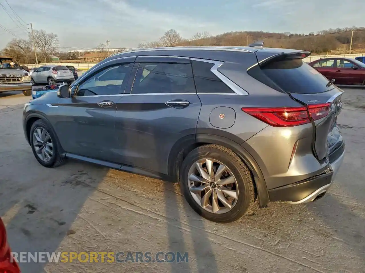 2 Photograph of a damaged car 3PCAJ5BA4MF108357 INFINITI QX50 2021