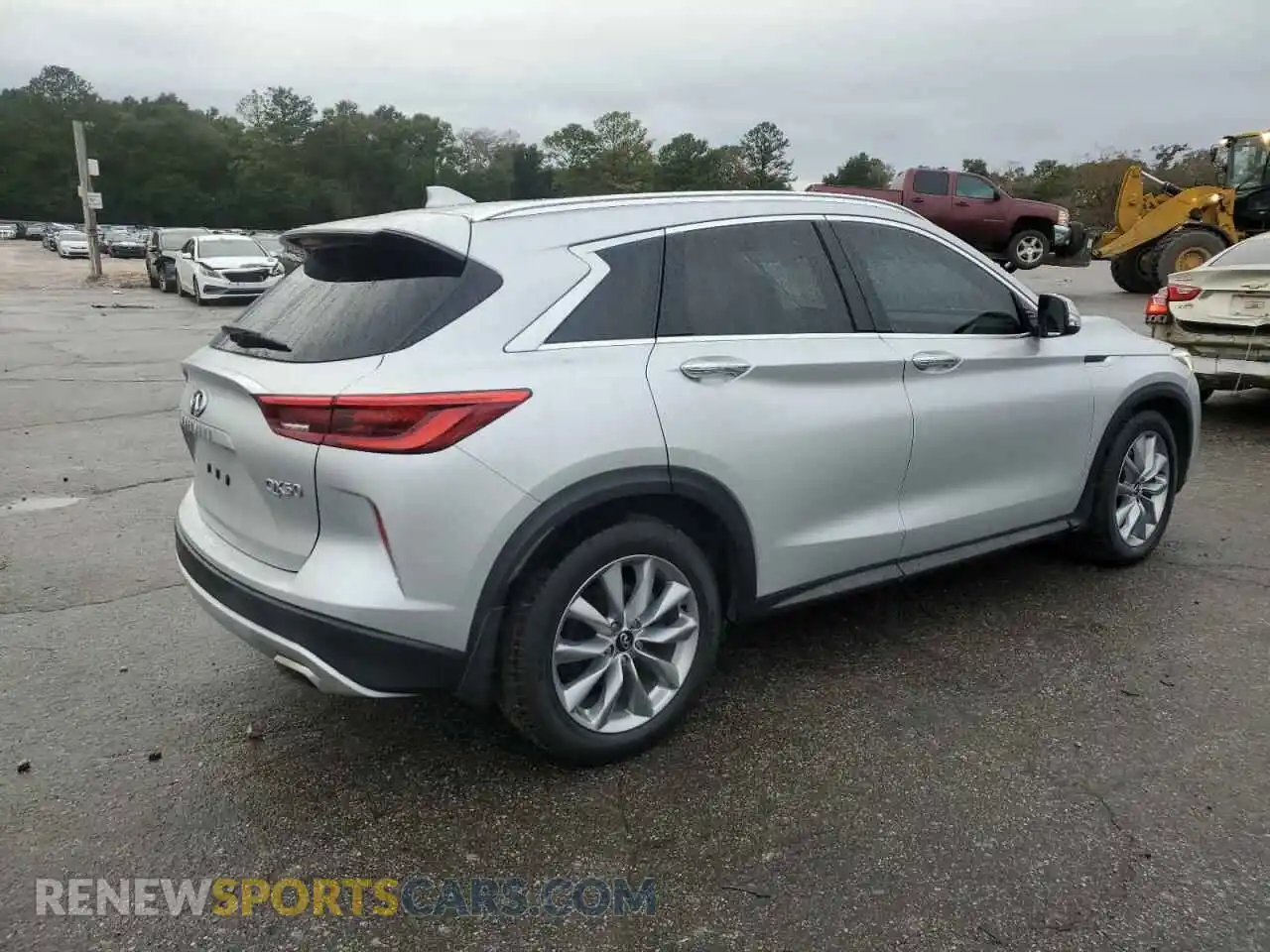 3 Photograph of a damaged car 3PCAJ5BA7MF104724 INFINITI QX50 2021