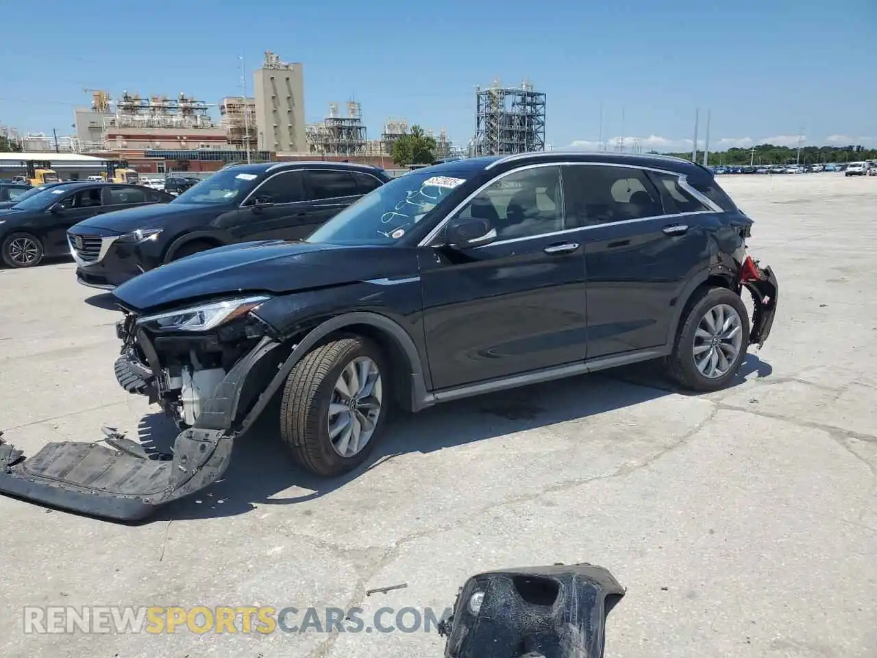 1 Photograph of a damaged car 3PCAJ5BA7MF119997 INFINITI QX50 2021