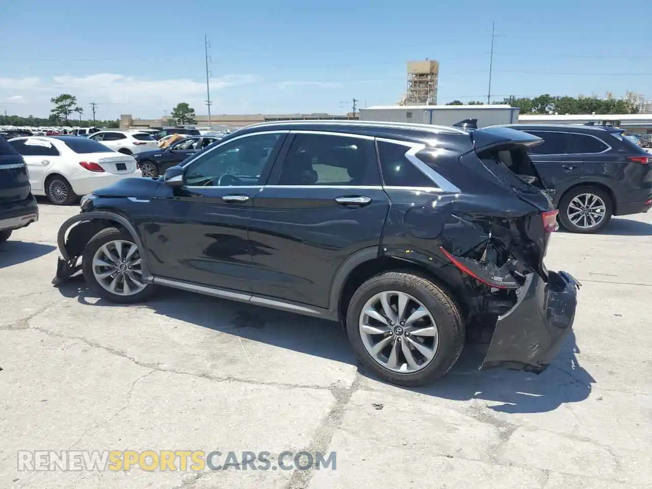 2 Photograph of a damaged car 3PCAJ5BA7MF119997 INFINITI QX50 2021