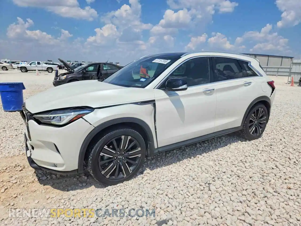 1 Photograph of a damaged car 3PCAJ5BA8MF124139 INFINITI QX50 2021