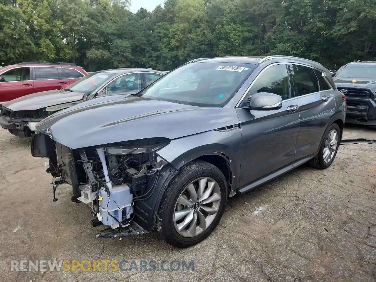 1 Photograph of a damaged car 3PCAJ5BA9MF105261 INFINITI QX50 2021