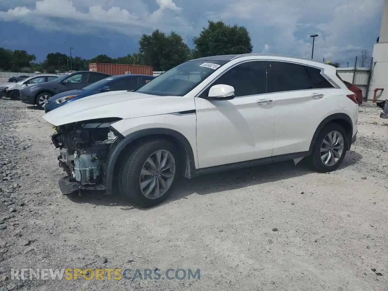 1 Photograph of a damaged car 3PCAJ5BA9MF109679 INFINITI QX50 2021