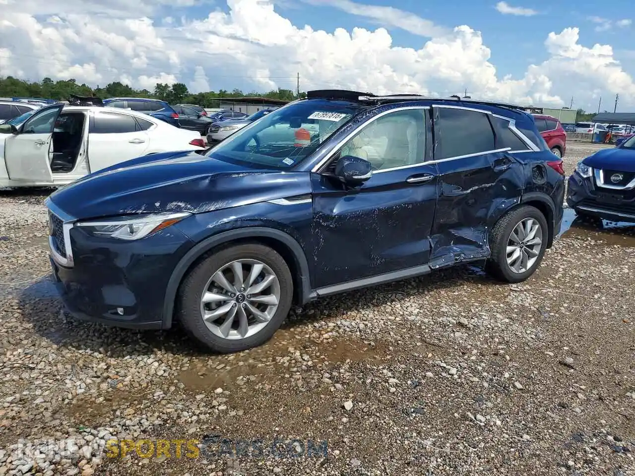 1 Фотография поврежденного автомобиля 3PCAJ5BA9MF122660 INFINITI QX50 2021