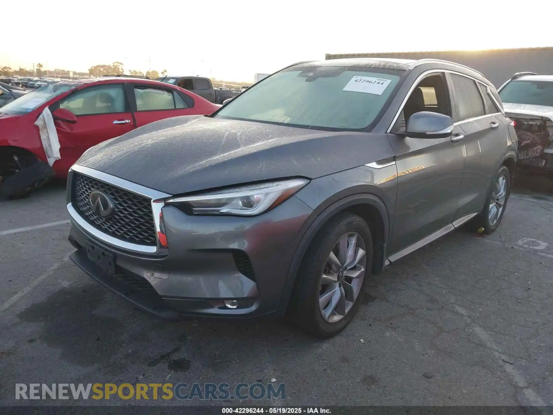 2 fotografías del automóvil dañado 3PCAJ5BA9MF124179 INFINITI QX50 2021