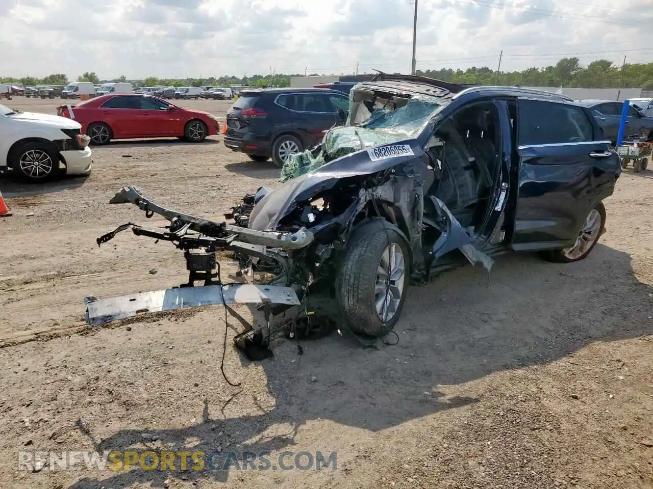 1 Photograph of a damaged car 3PCAJ5BAXMF113739 INFINITI QX50 2021