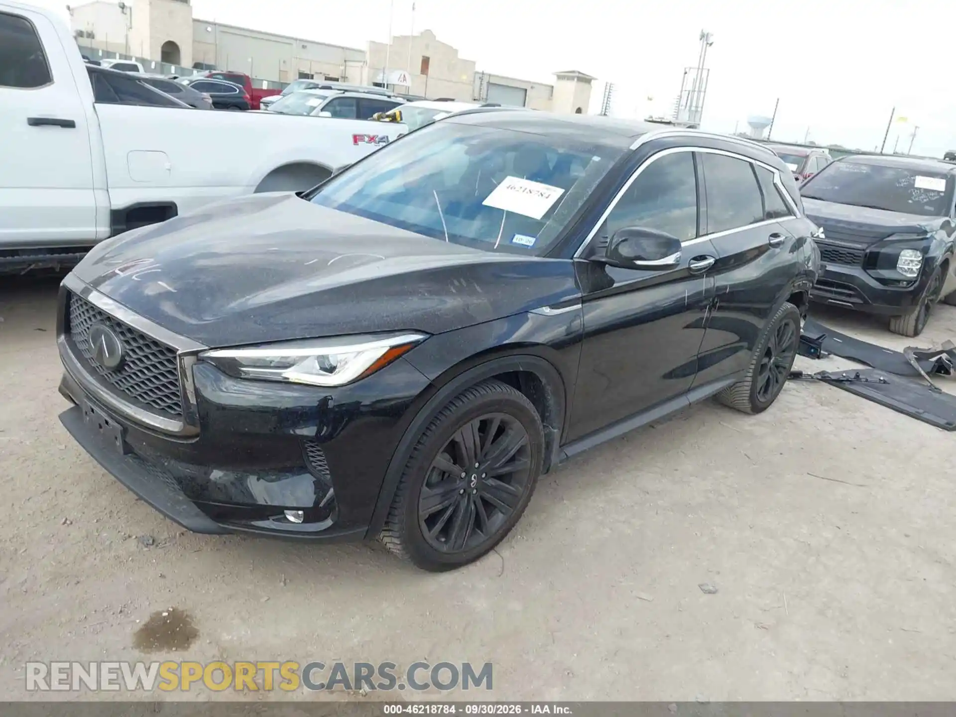 2 Photograph of a damaged car 3PCAJ5BAXMF119072 INFINITI QX50 2021
