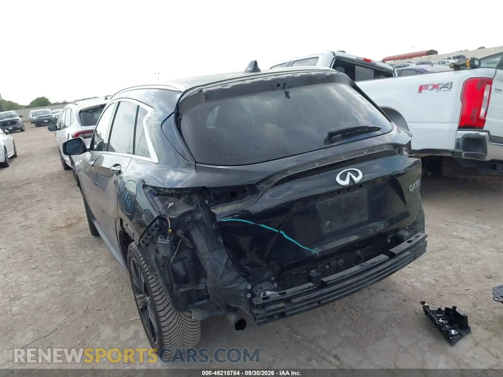 3 Photograph of a damaged car 3PCAJ5BAXMF119072 INFINITI QX50 2021