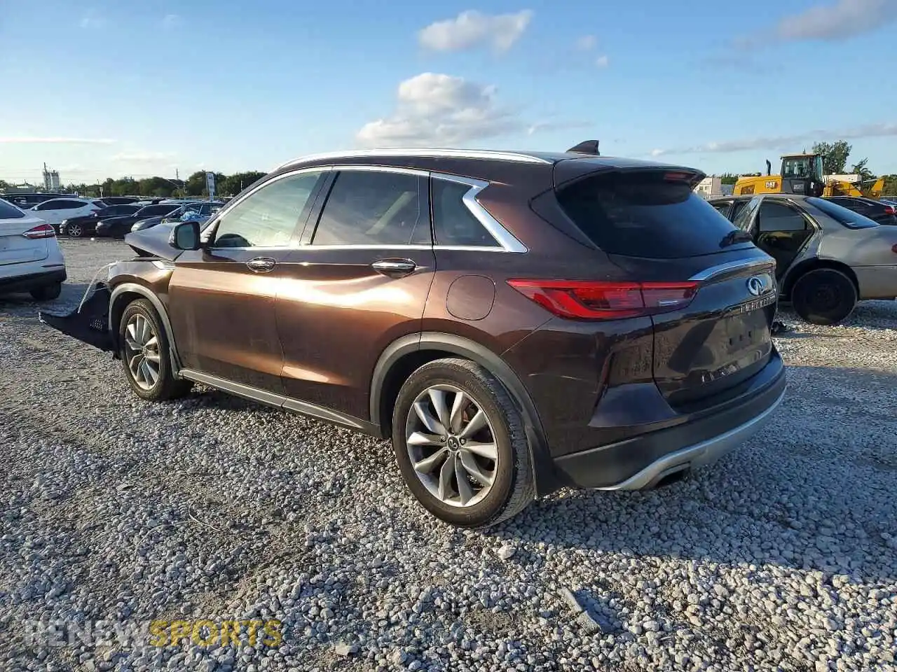 2 Photograph of a damaged car 3PCAJ5CA2MF100613 INFINITI QX50 2021