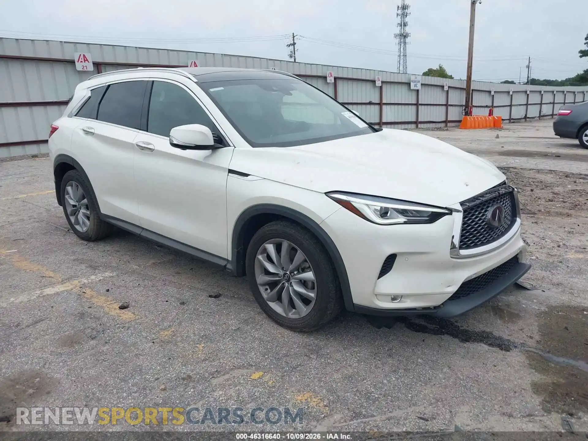 1 Photograph of a damaged car 3PCAJ5CA2MF126967 INFINITI QX50 2021