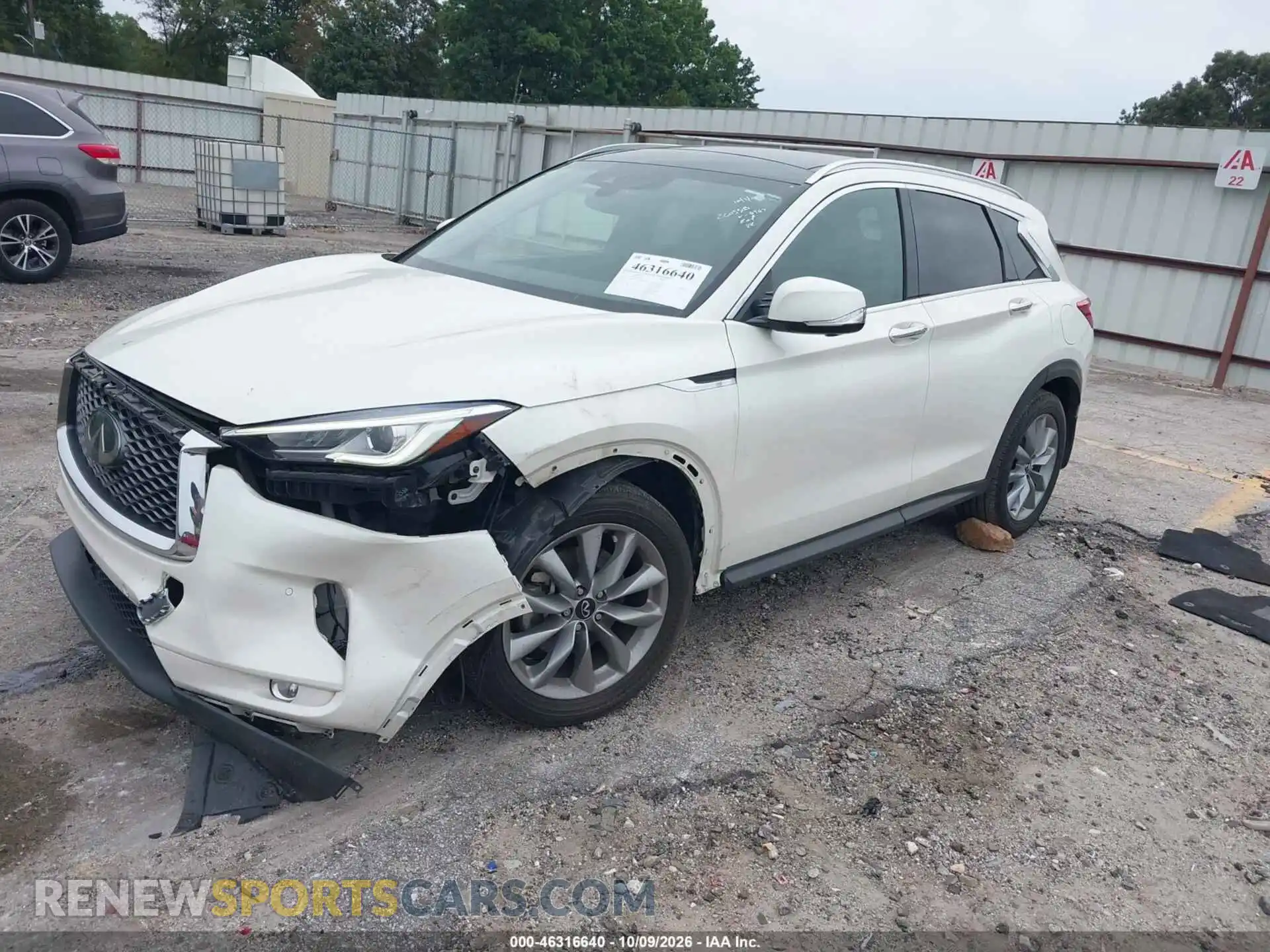 2 Photograph of a damaged car 3PCAJ5CA2MF126967 INFINITI QX50 2021