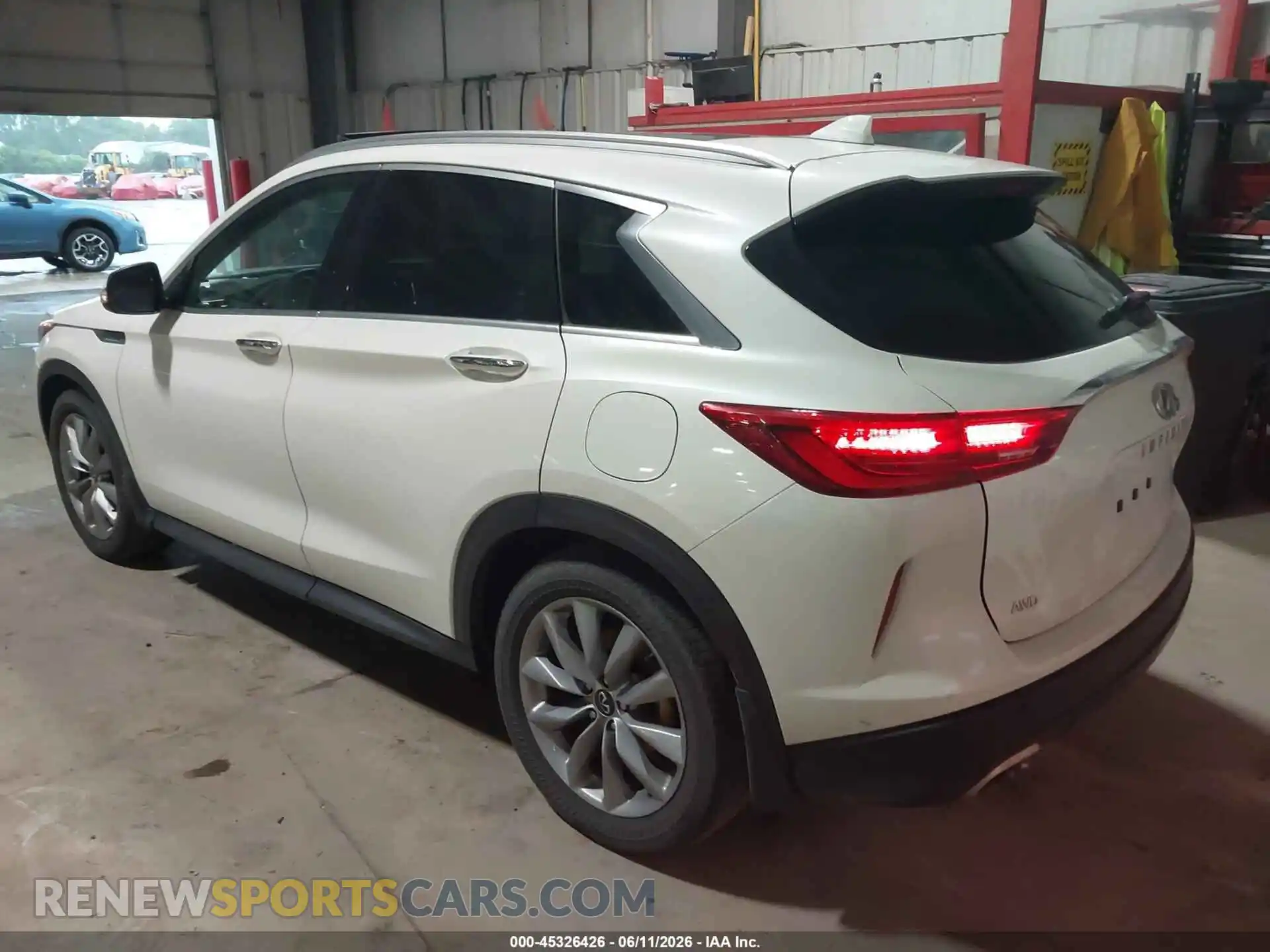 3 fotografías del automóvil dañado 3PCAJ5CB0MF105169 INFINITI QX50 2021