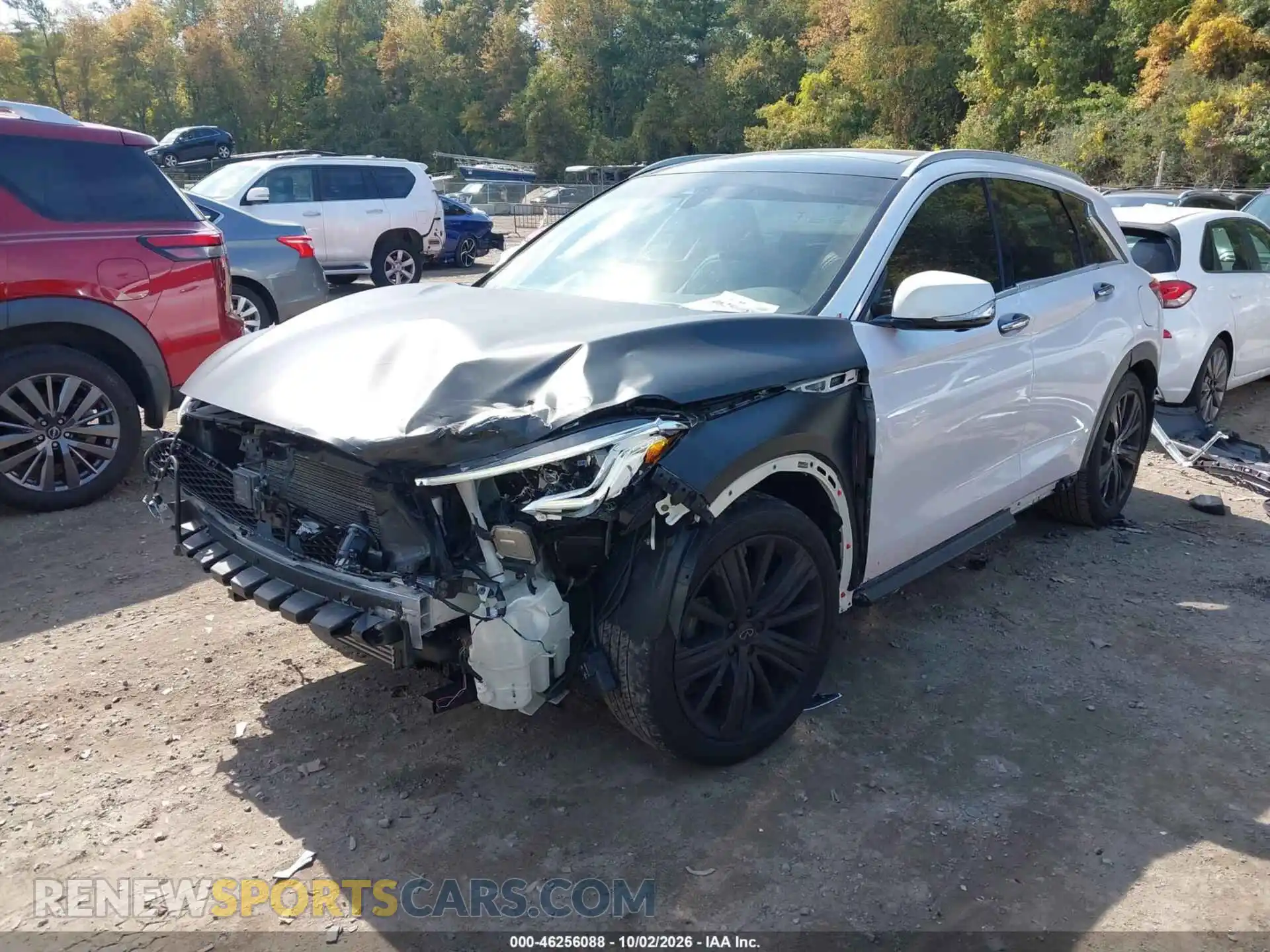 2 fotografías del automóvil dañado 3PCAJ5CB2MF113676 INFINITI QX50 2021
