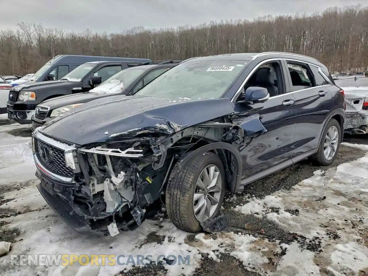 1 Photograph of a damaged car 3PCAJ5CB3MF118269 INFINITI QX50 2021