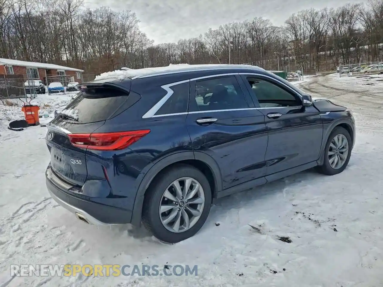 3 Photograph of a damaged car 3PCAJ5CB3MF118269 INFINITI QX50 2021