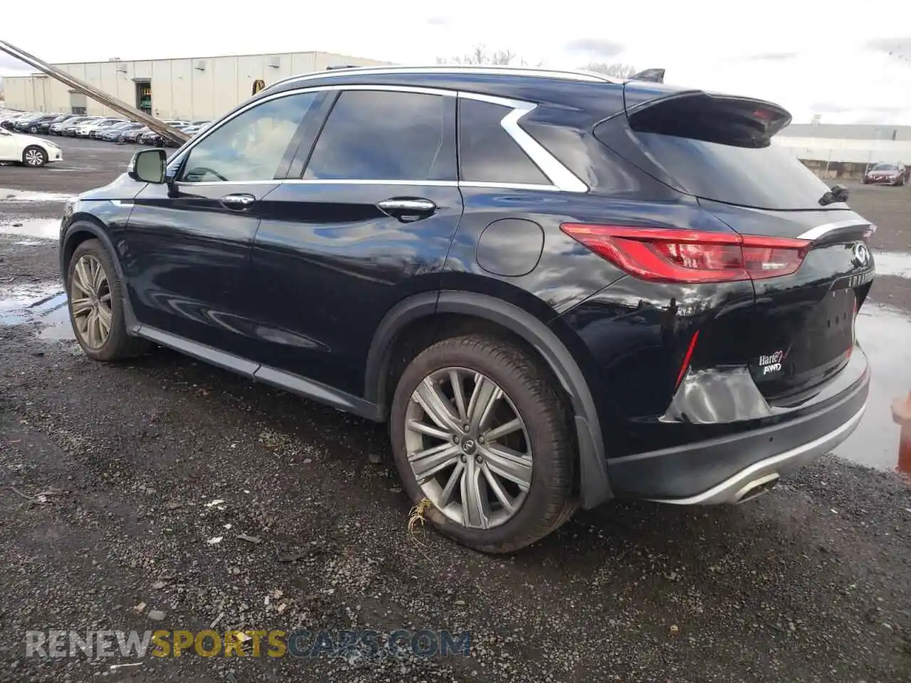 2 Photograph of a damaged car 3PCAJ5CB3MF120944 INFINITI QX50 2021