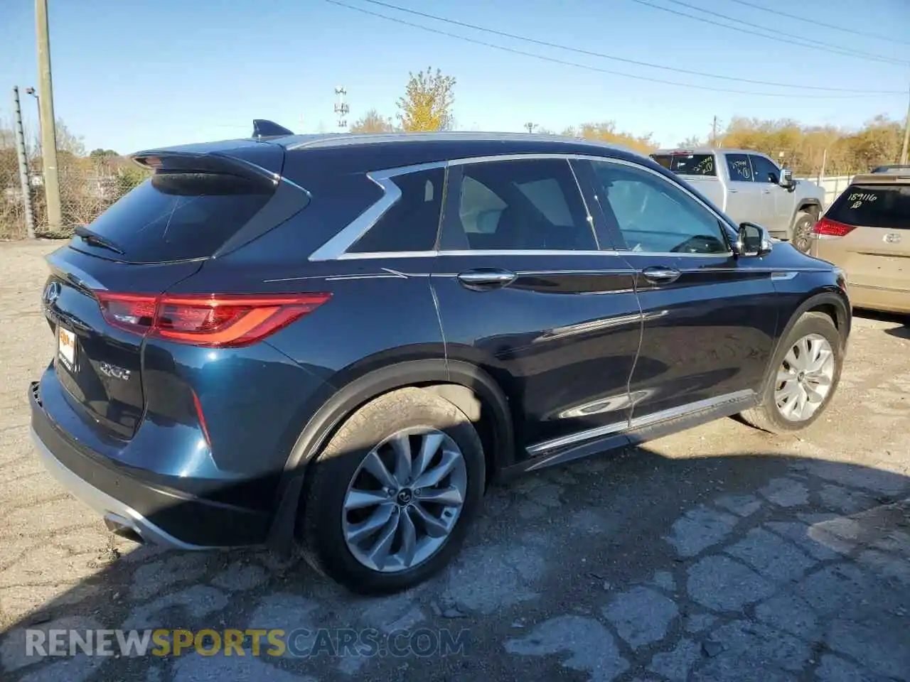 3 fotografías del automóvil dañado 3PCAJ5CB6MF112594 INFINITI QX50 2021