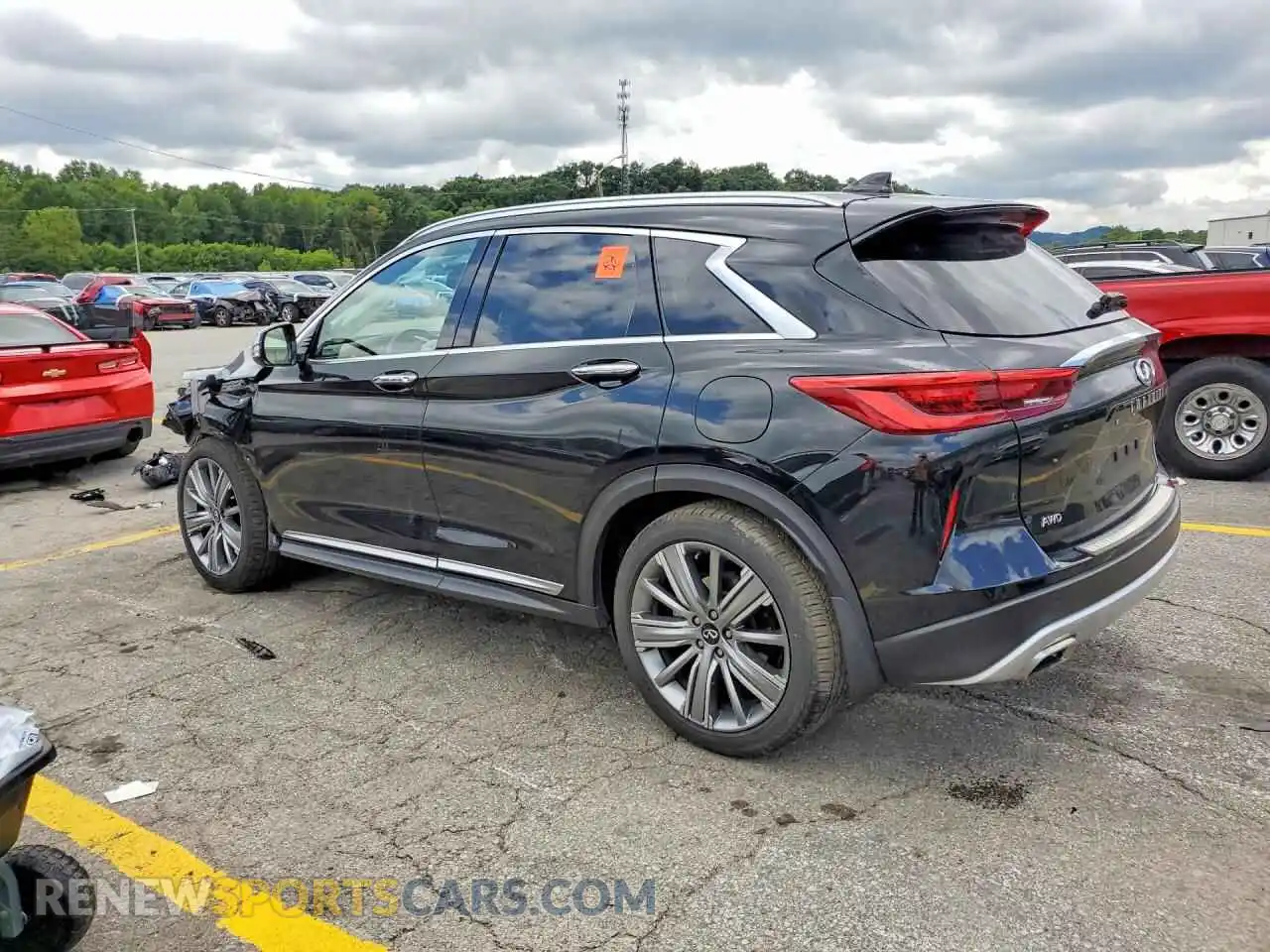 2 Photograph of a damaged car 3PCAJ5CB8MF113178 INFINITI QX50 2021