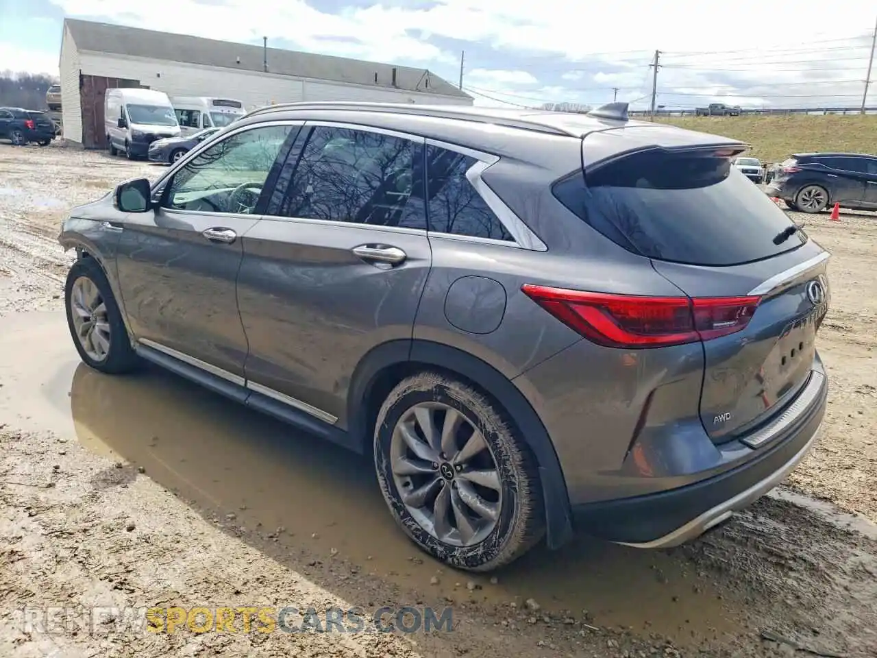 2 Photograph of a damaged car 3PCAJ5CB9MF107552 INFINITI QX50 2021