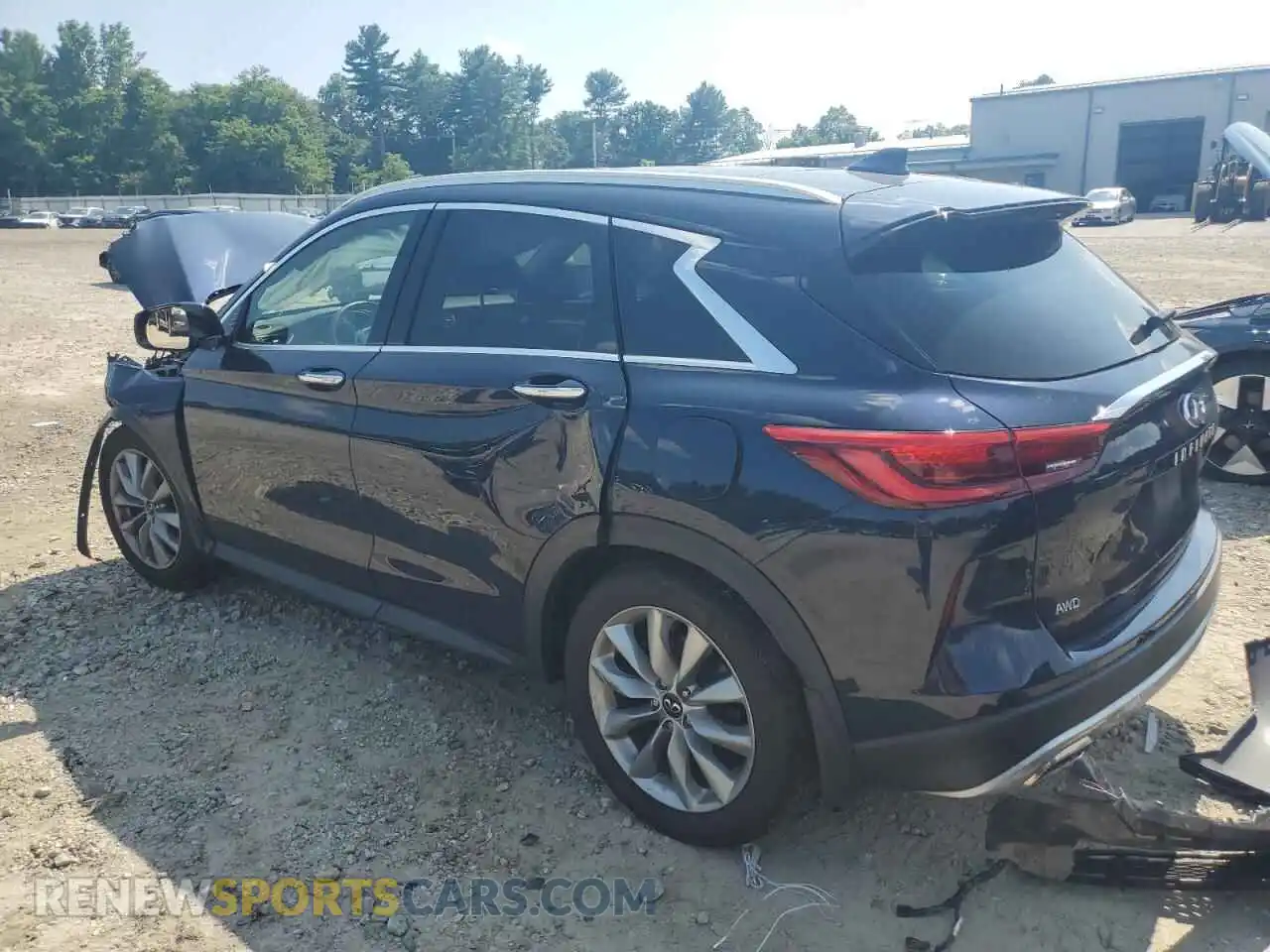 2 Photograph of a damaged car 3PCAJ5CB9MF111178 INFINITI QX50 2021