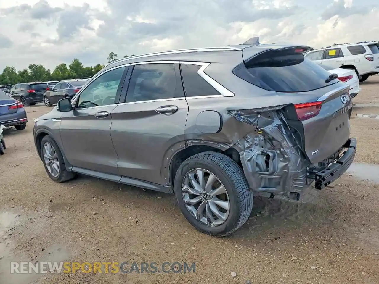 2 Photograph of a damaged car 3PCAJ5CBXMF119077 INFINITI QX50 2021