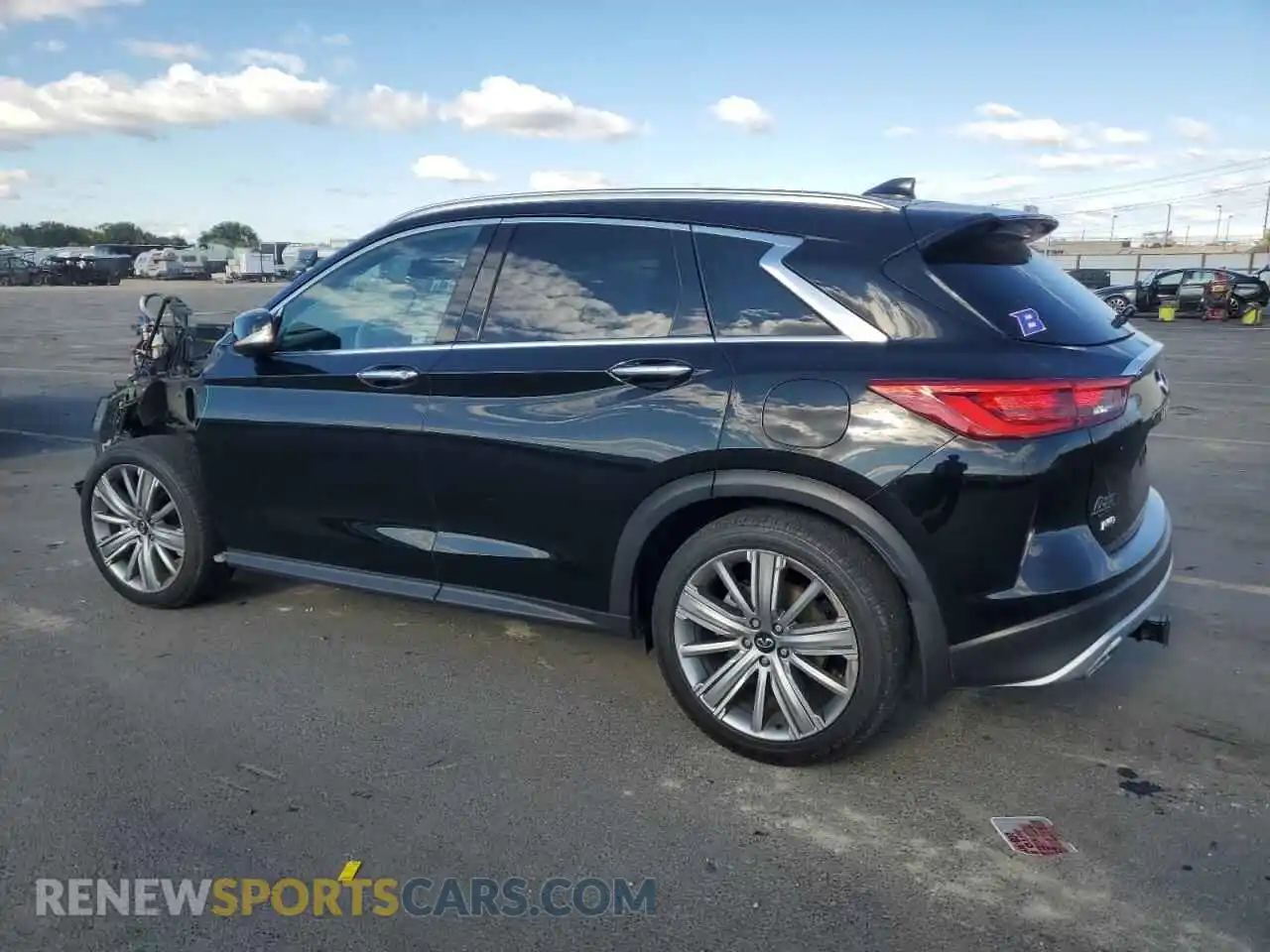 2 Photograph of a damaged car 3PCAJ5CBXMF120861 INFINITI QX50 2021