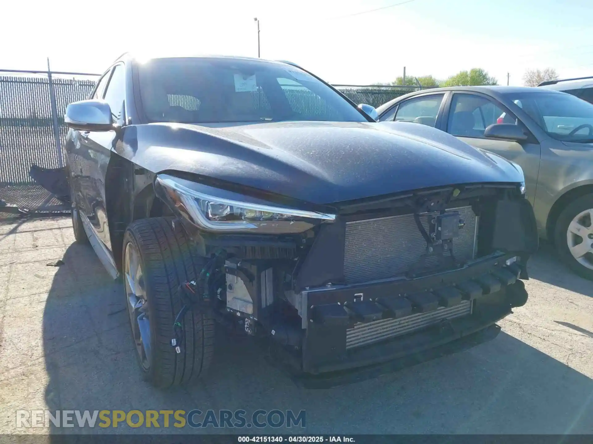 1 Photograph of a damaged car 3PCAJ5DA7MF100797 INFINITI QX50 2021